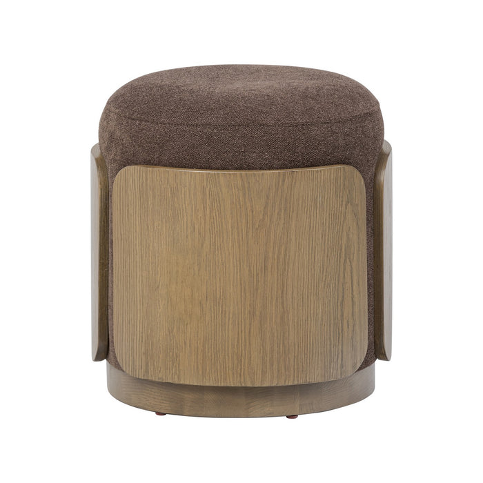 Varaluz 513CH17C Ottoman, Harvest Oak/Chocolate