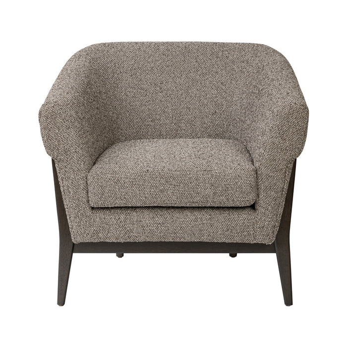 Varaluz 515CH32A Accent Chair, Dark Brown Oak/Earth