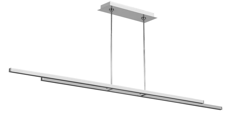 Visual Comfort Modern 700LSSTG284PSS-LED927-277 LED Linear Suspension, Polished Stainless Steel