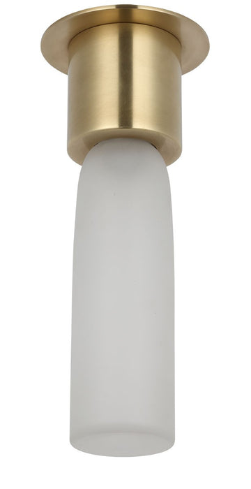 Visual Comfort Modern KWFM49927CEHAB LED Flush Mount, Hand Rubbed Antique Brass