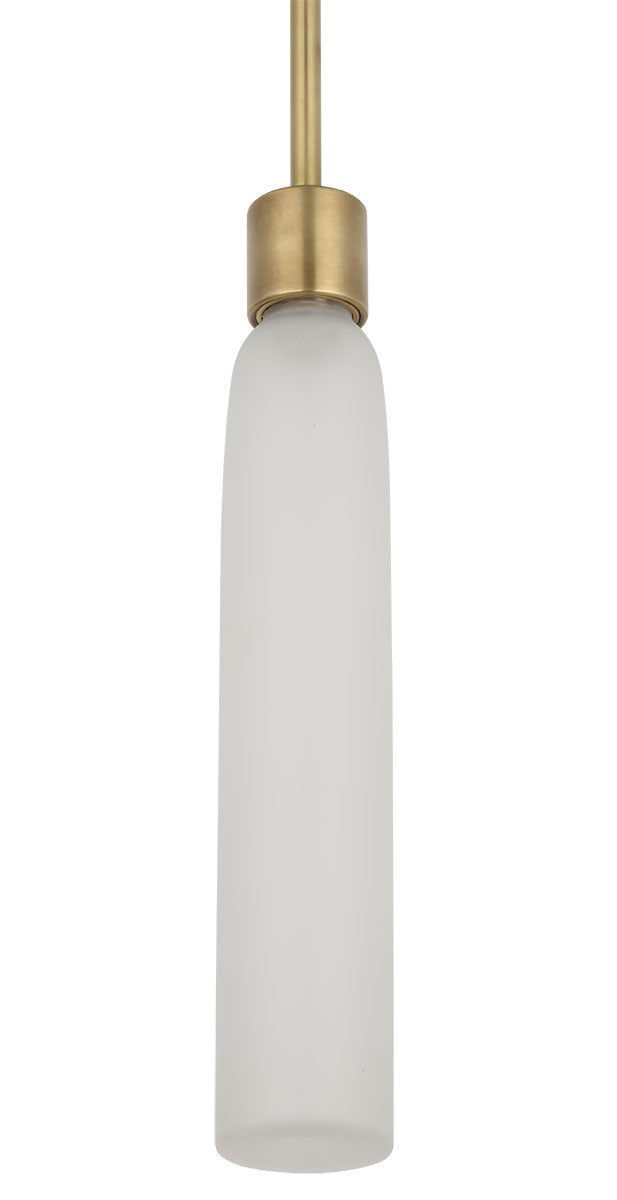 Visual Comfort Modern KWPD49627CEHAB LED Pendant, Hand Rubbed Antique Brass