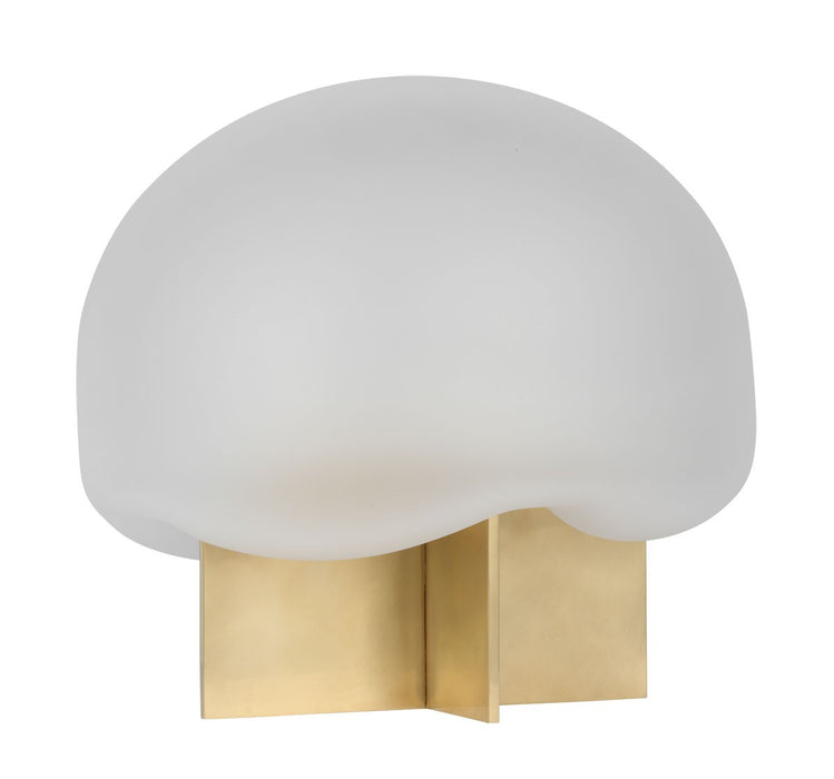 Visual Comfort Modern KWTB49427CEHAB LED Table Lamp, Hand Rubbed Antique Brass