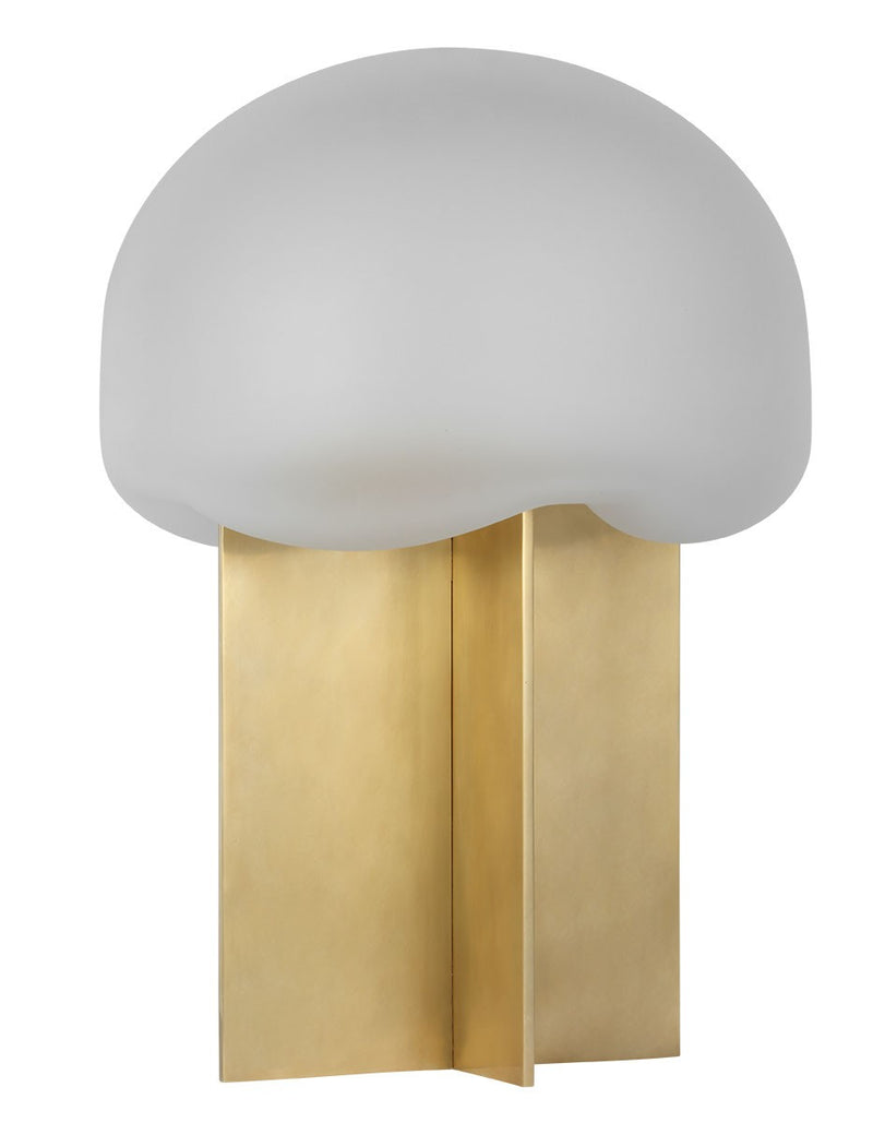 Visual Comfort Modern KWTB49527CEHAB LED Table Lamp, Hand Rubbed Antique Brass