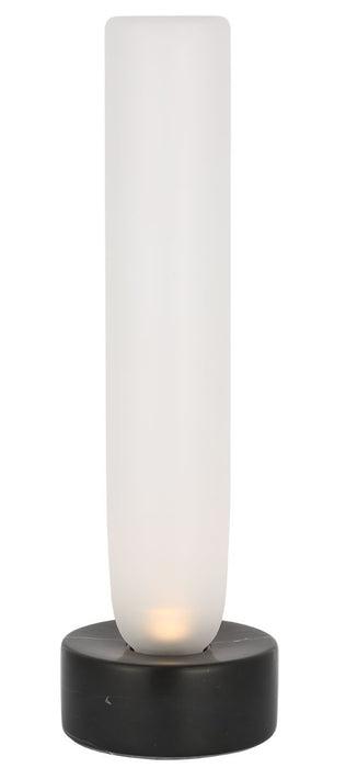Visual Comfort Modern KWTB50127CEB LED Table Lamp, Black Marble