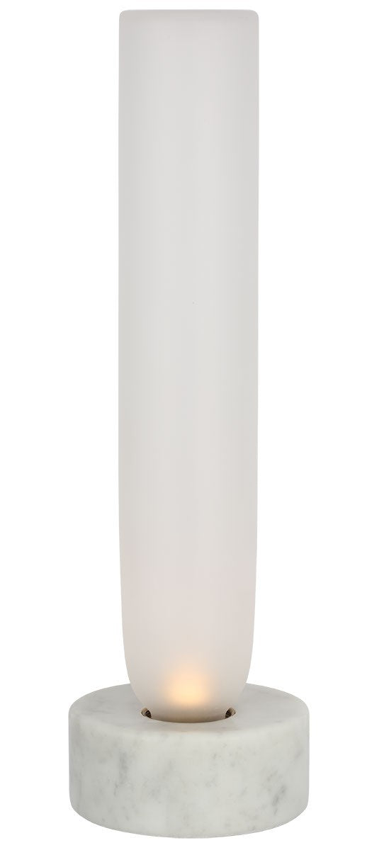 Visual Comfort Modern KWTB50127CEW LED Table Lamp, White Marble