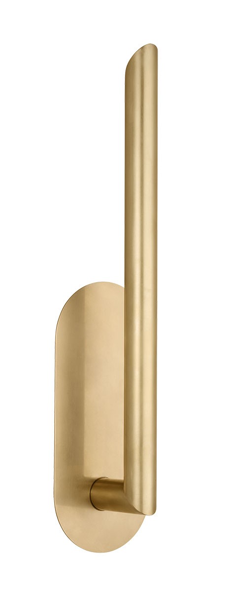 Visual Comfort Modern KWWS49327HAB LED Wall Sconce, Hand Rubbed Antique Brass
