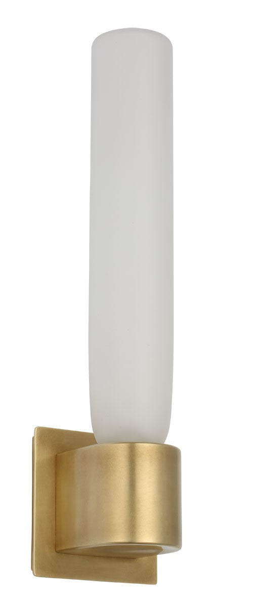 Visual Comfort Modern KWWS57927CEHAB LED Wall Sconce, Hand Rubbed Antique Brass