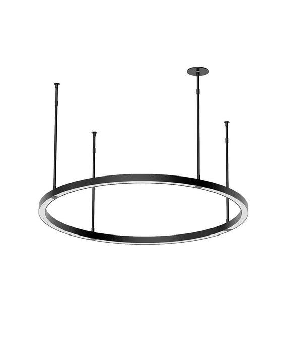 Visual Comfort Modern MDCH53827B LED Chandelier, Nightshade Black