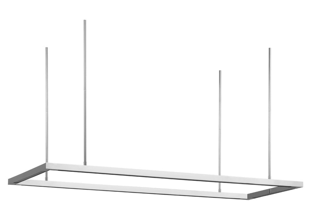 Visual Comfort Modern MDLS18727PSS LED Linear Suspension, Polished Stainless Steel