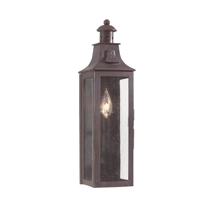 Troy Lighting B9007-SFB One Light Wall Lantern, Soft Off Black