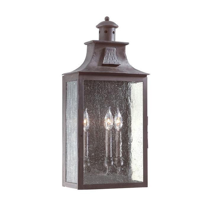 Troy Lighting B9009-SFB Three Light Wall Lantern, Soft Off Black