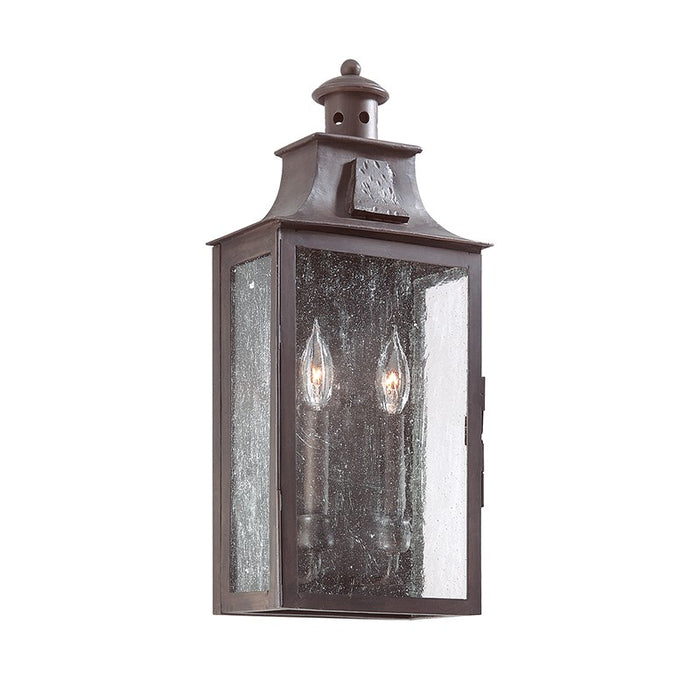Troy Lighting B9008-SFB Two Light Wall Lantern, Soft Off Black