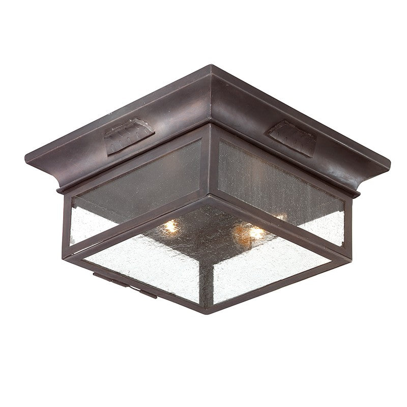 Troy Lighting C9000-SFB Two Light Flush Mount, Soft Off Black