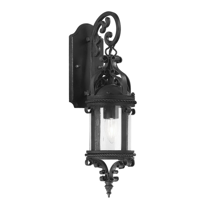 Troy Lighting B9121-SFB One Light Wall Lantern, Soft Off Black