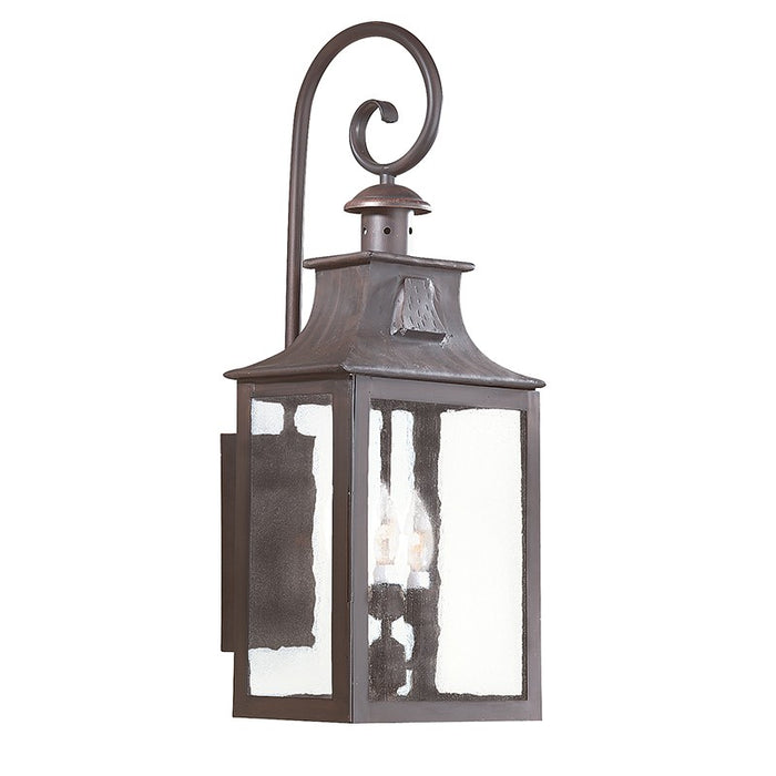 Troy Lighting B9005-SFB Three Light Wall Lantern, Soft Off Black