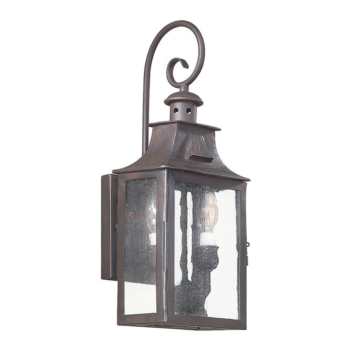 Troy Lighting B9001-SFB Two Light Wall Lantern, Soft Off Black