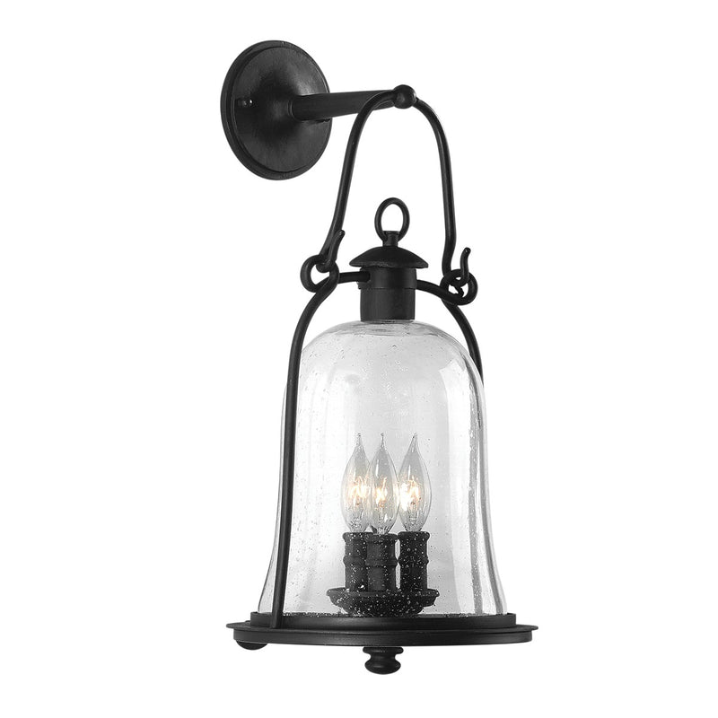 Troy Lighting B9463-TBK Three Light Wall Lantern, Natural Bronze