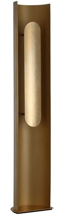 Visual Comfort Modern PBFL50427HAB LED Floor Lamp, Hand Rubbed Antique Brass