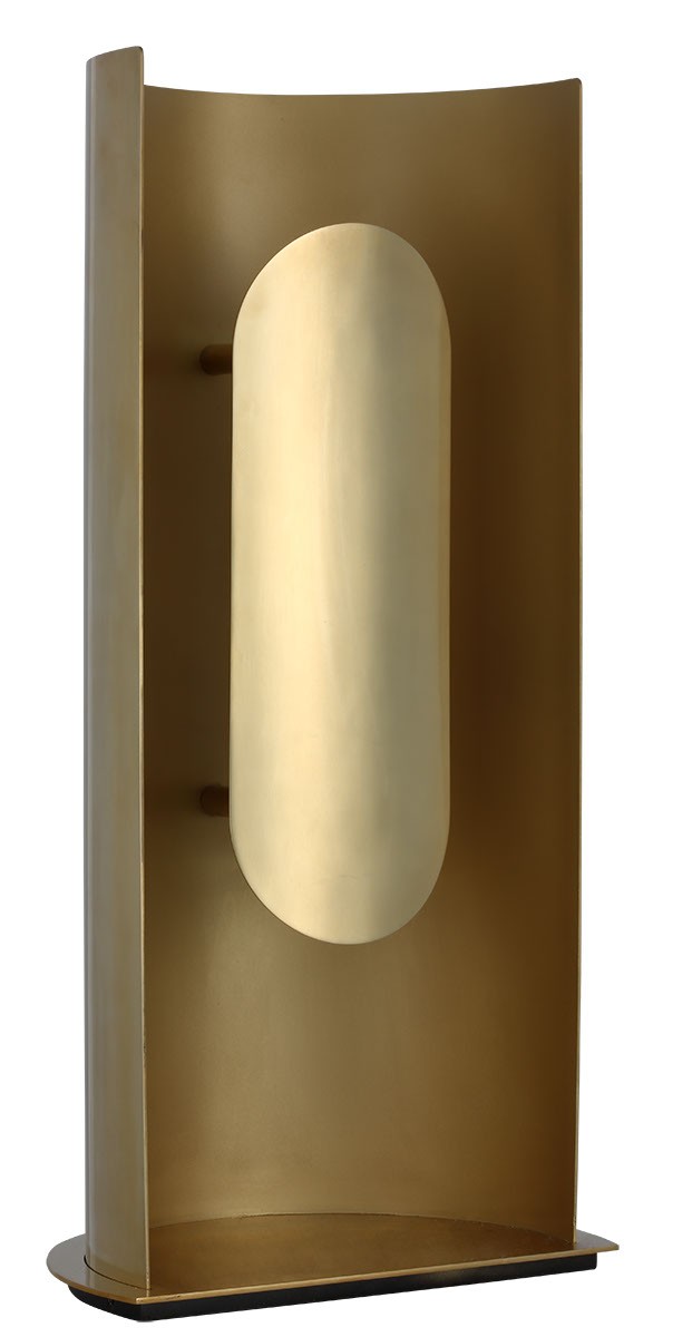 Visual Comfort Modern PBTB50327HAB LED Table Lamp, Hand Rubbed Antique Brass