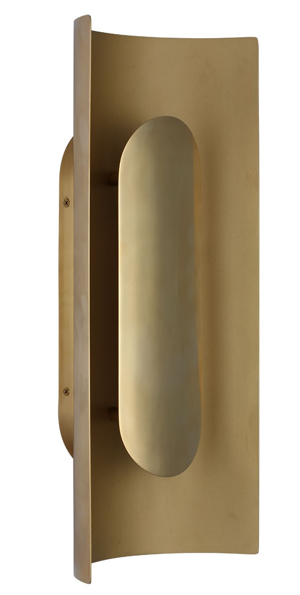 Visual Comfort Modern PBWS50227HAB LED Wall Sconce, Hand Rubbed Antique Brass