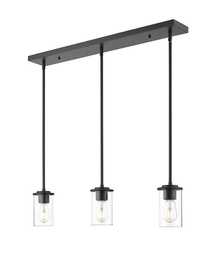 Z-Lite 742MP-3MB Three Light Pendant, Matte Black