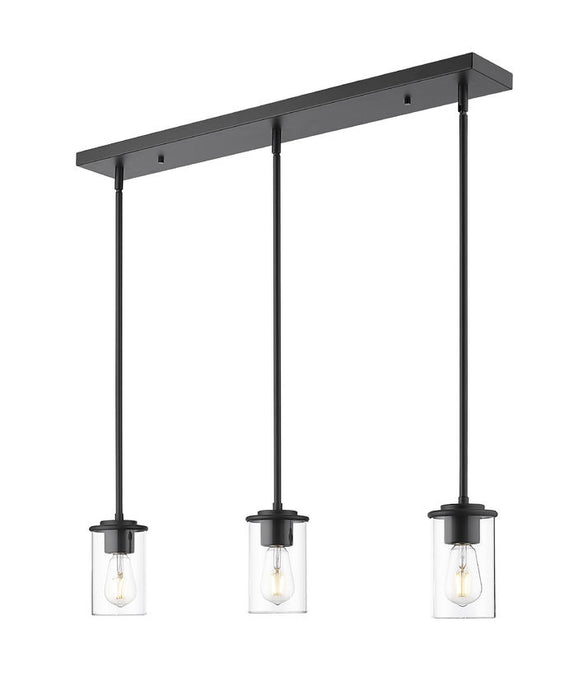 Z-Lite 742MP-3MB Three Light Pendant, Matte Black