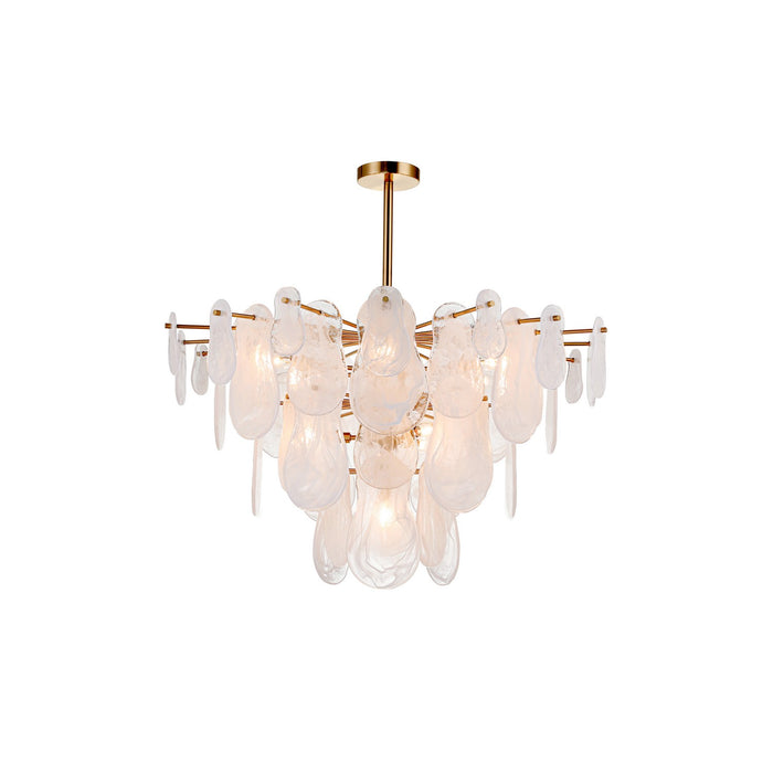 Terracotta Designs H24101L- 10 Ten Light Chandelier, Antique Brass