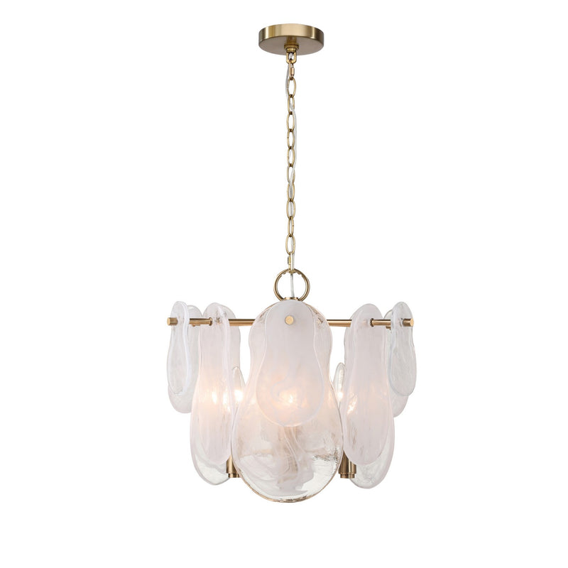 Terracotta Designs H24101P-3 Three Light Pendant, Antique Brass