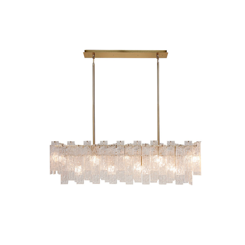 Terracotta Designs H24107L-9 Nine Light Chandelier, Warm Brass