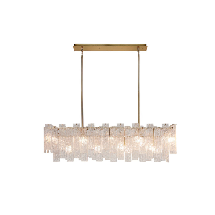 Terracotta Designs H24107L-9 Nine Light Chandelier, Warm Brass