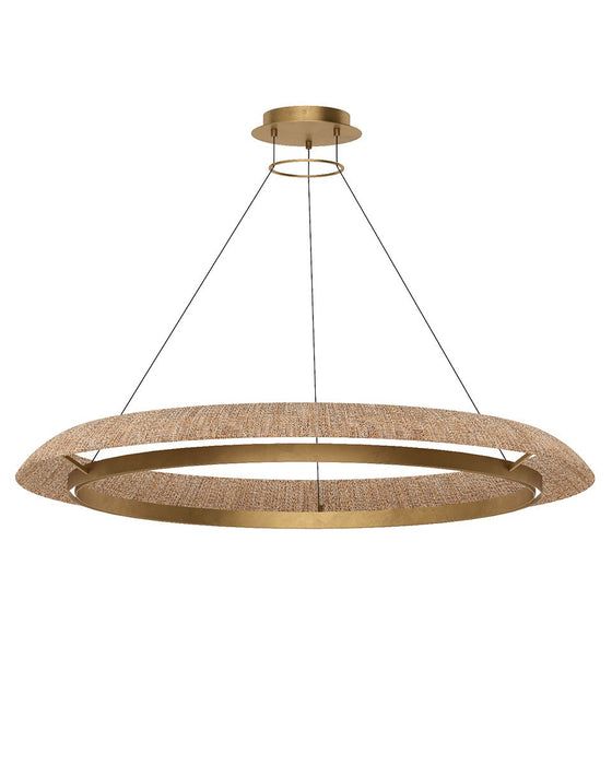 Visual Comfort Modern SLCH55727NTHAB LED Chandelier, Hand Rubbed Antique Brass