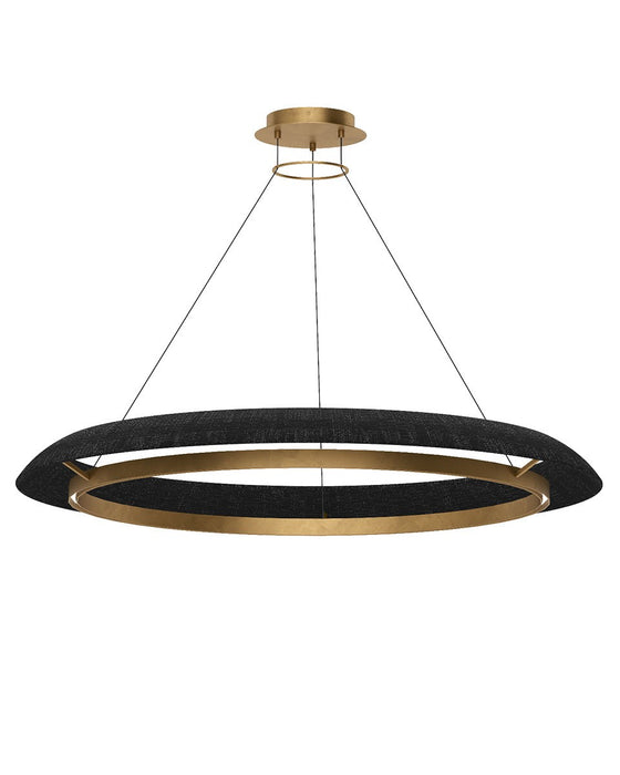 Visual Comfort Modern SLCH55727WBKHAB LED Chandelier, Hand Rubbed Antique Brass