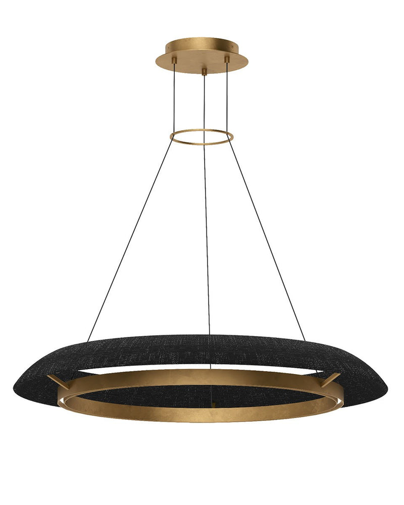 Visual Comfort Modern SLCH55827WBKHAB LED Chandelier, Hand Rubbed Antique Brass