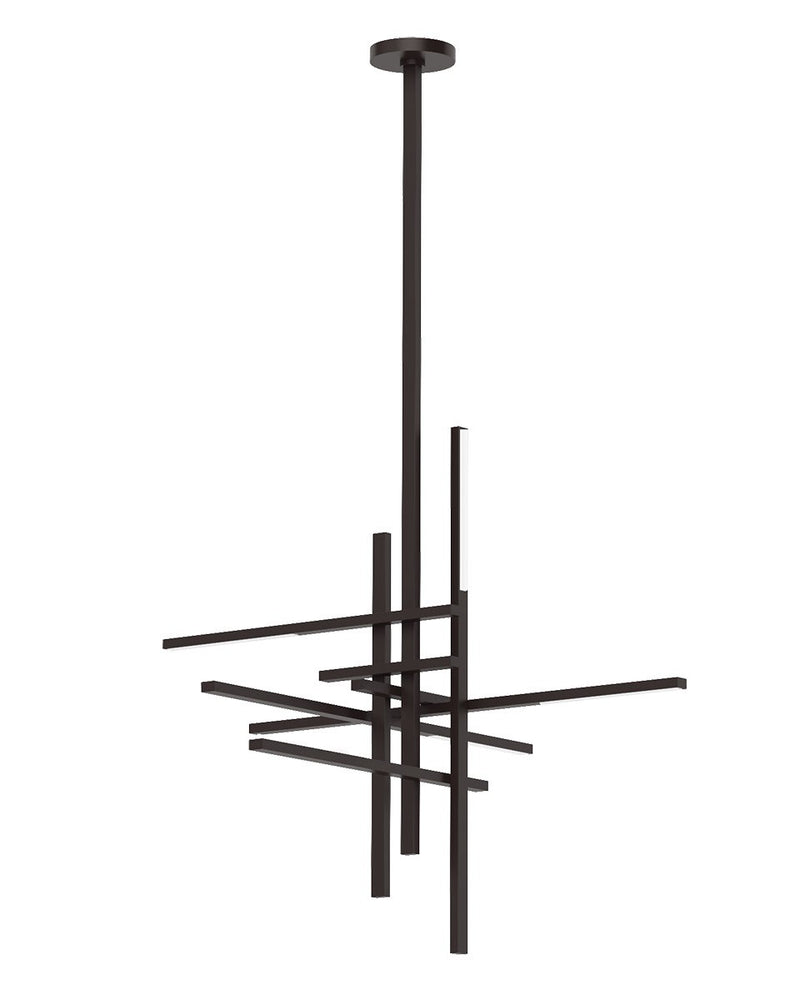 Visual Comfort Modern SLCH56127CCBZ LED Chandelier, Bronze