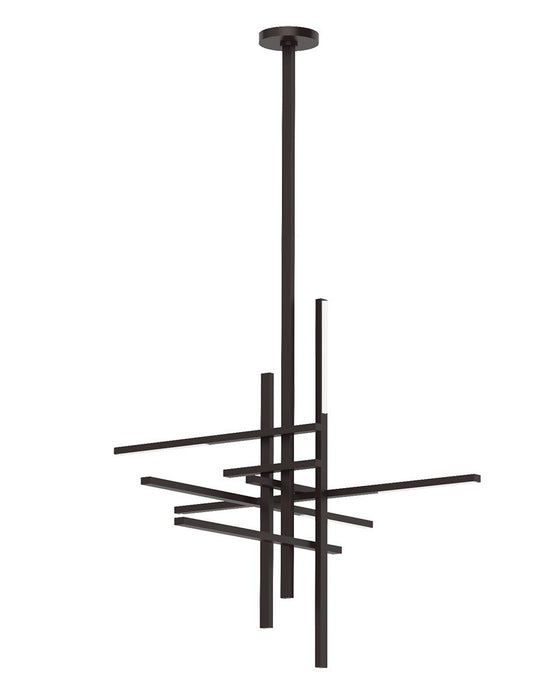 Visual Comfort Modern SLCH56127CCBZ LED Chandelier, Bronze