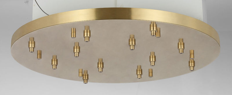 Visual Comfort Modern SLCH577HAB Canopy, Hand Rubbed Antique Brass