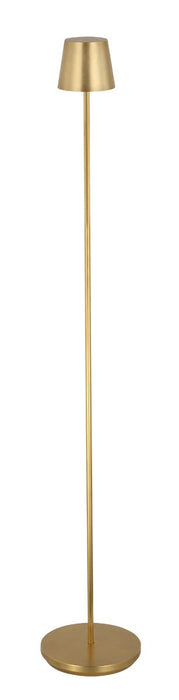 Visual Comfort Modern SLFL53527HAB LED Floor Lamp, Hand Rubbed Antique Brass