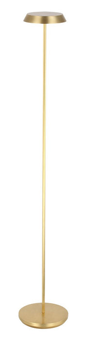Visual Comfort Modern SLFL53627HAB LED Floor Lamp, Hand Rubbed Antique Brass