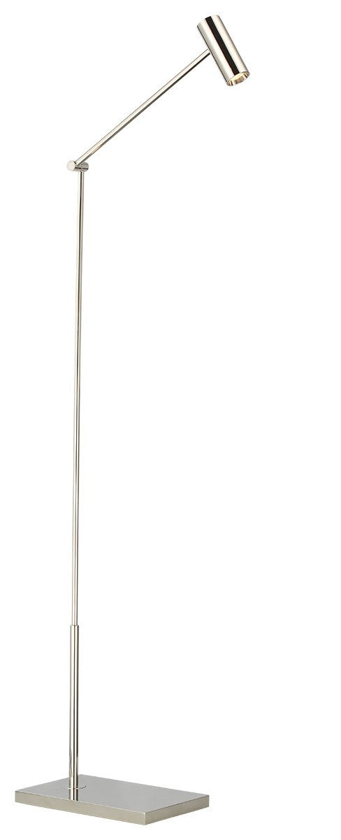 Visual Comfort Modern SLFL57230N LED Floor Lamp, Polished Nickel