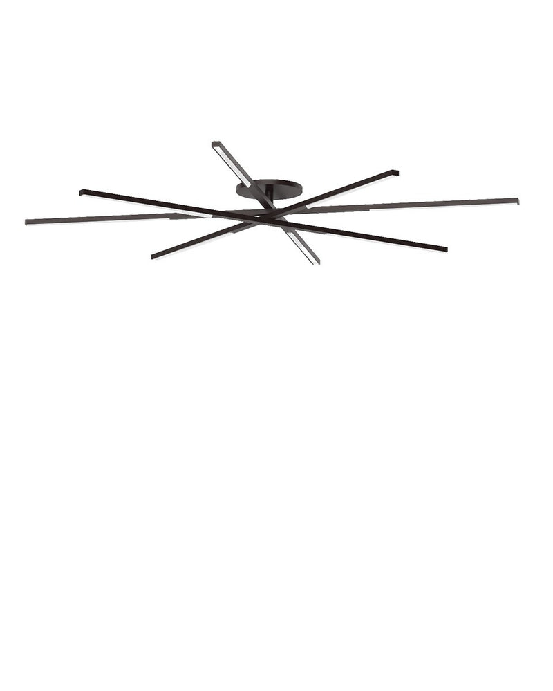 Visual Comfort Modern SLFM56527CCBZ LED Flush Mount, Bronze