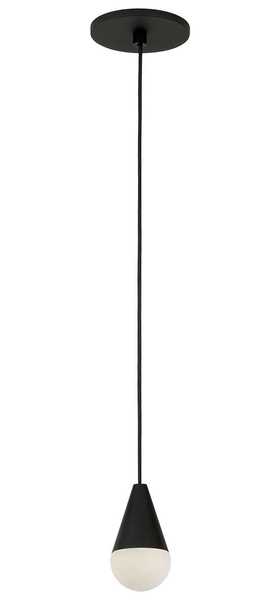 Visual Comfort Modern SLPD51130B LED Pendant, Nightshade Black