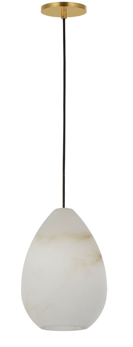 Visual Comfort Modern SLPD544ALBHAB-L LED Pendant, Hand Rubbed Antique Brass