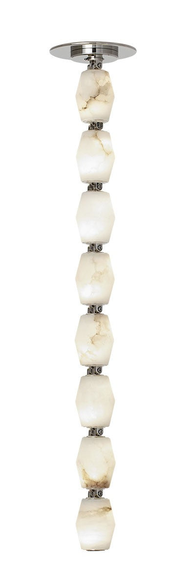 Visual Comfort Modern SLPD55027ALBNR LED Pendant, Polished Nickel
