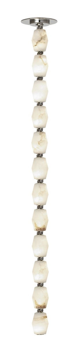 Visual Comfort Modern SLPD55127ALBNR LED Pendant, Polished Nickel