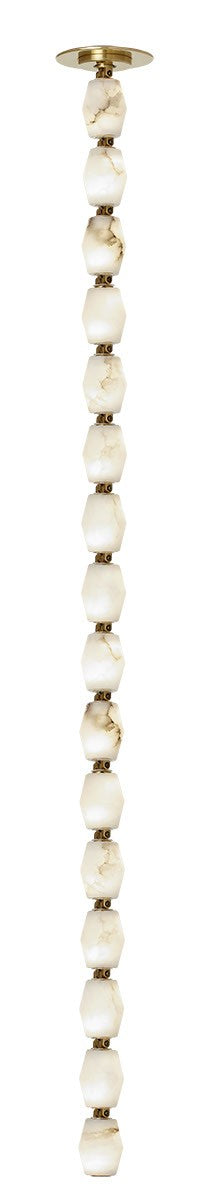 Visual Comfort Modern SLPD55227ALBHABR-277 LED Pendant, Hand Rubbed Antique Brass