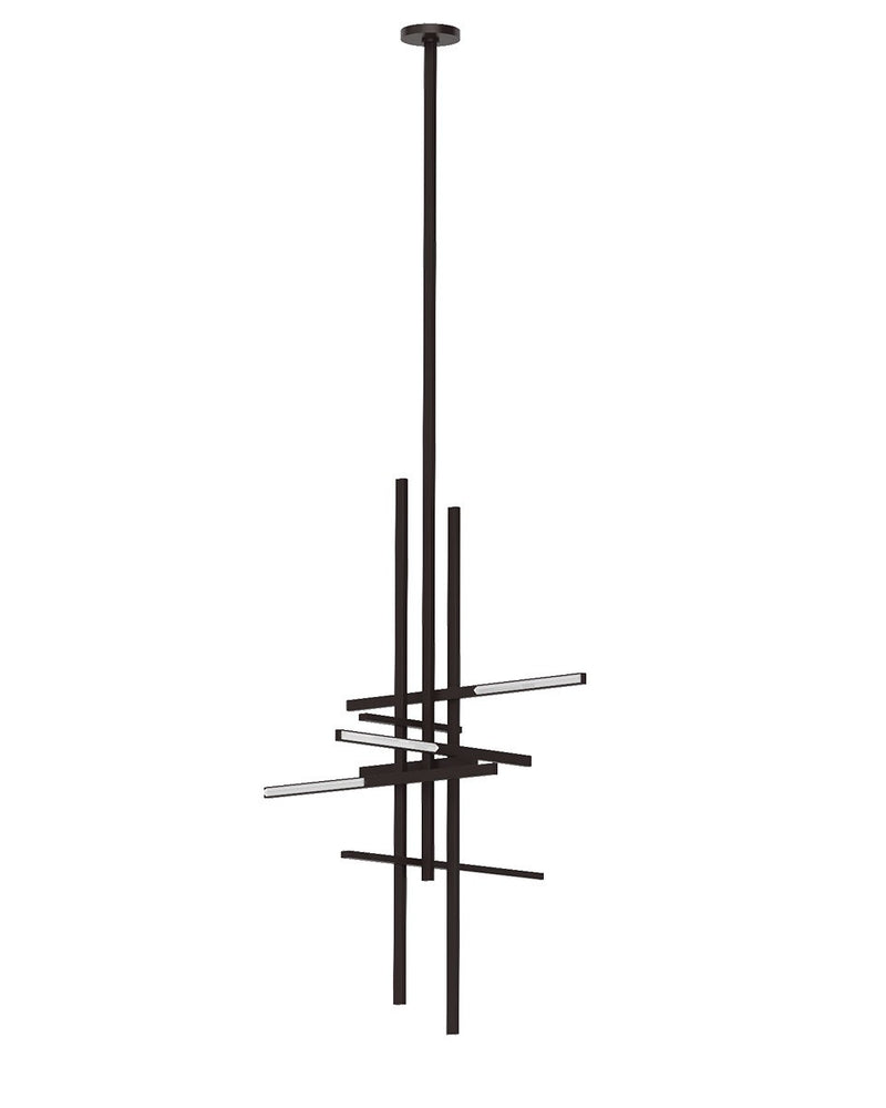 Visual Comfort Modern SLPD56327CCBZ LED Pendant, Bronze
