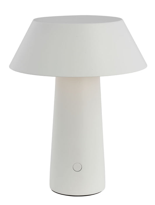 Visual Comfort Modern SLTB25727W LED Table Lamp, Matte White