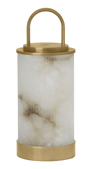 Visual Comfort Modern SLTB52927ALBHAB LED Table Lamp, Hand Rubbed Antique Brass