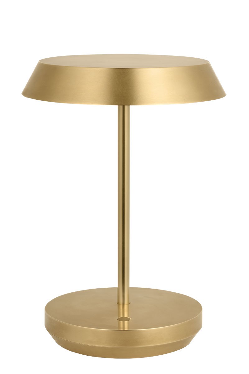 Visual Comfort Modern SLTB53227HAB LED Table Lamp, Hand Rubbed Antique Brass