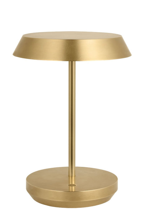 Visual Comfort Modern SLTB53227HAB LED Table Lamp, Hand Rubbed Antique Brass